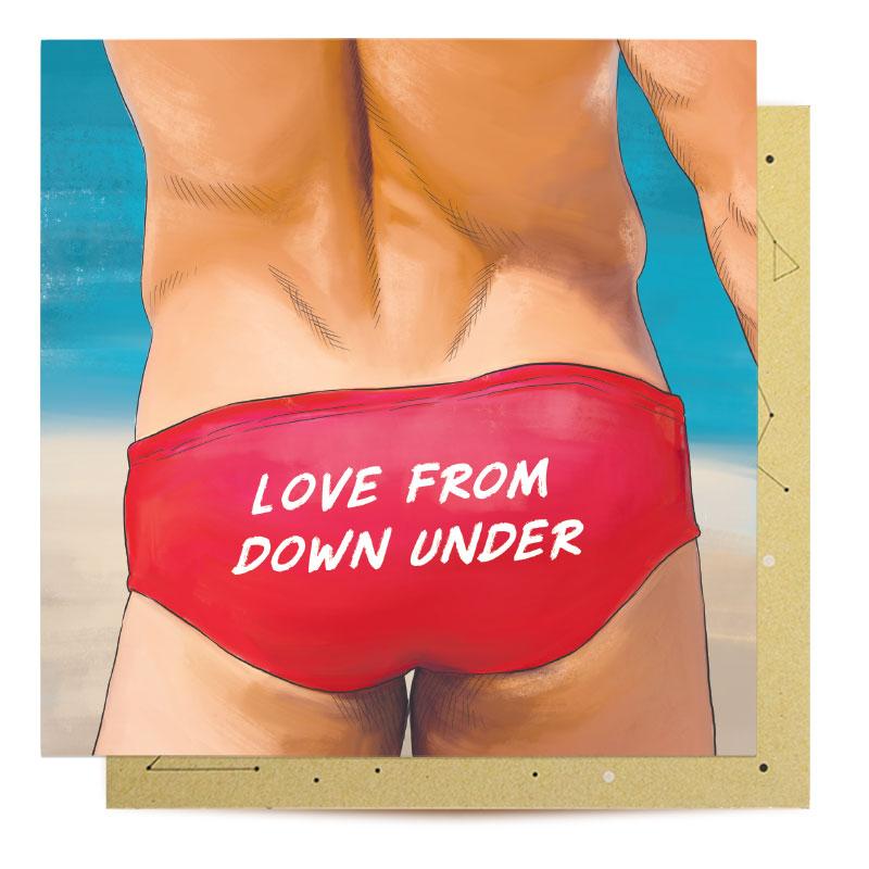 Greeting Card Beach Bum