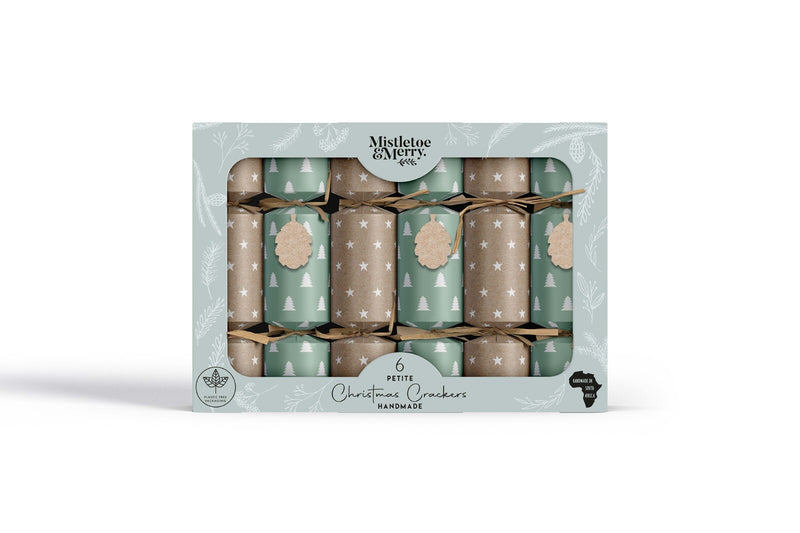 Mistletoe & Merry Petite Petite Kraft Stars and Trees Crackers