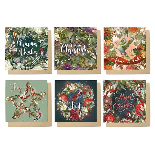 Christmas Card Set - Bush Blooms Christmas