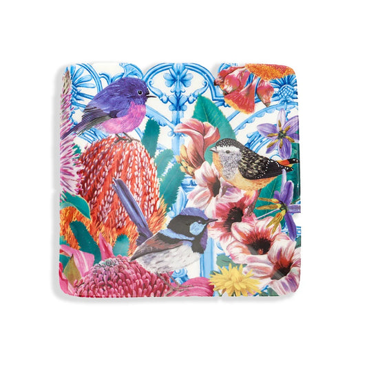 Square Trinket Tray Enchanted Garden