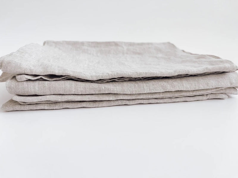 Pure French Linen Tea Towel - Natural