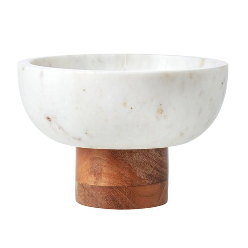 ACADEMY ELIOT MARBLE AND WOOD BOWL