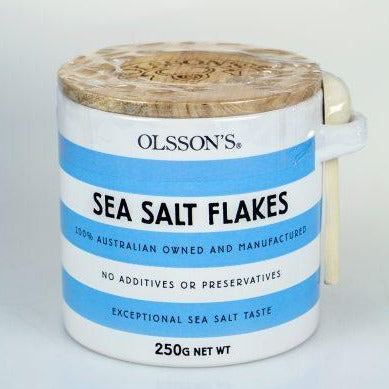 Olssons Sea Salt Flakes Ceramic Pot 250g