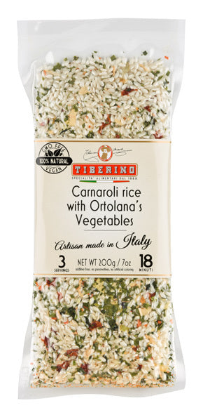 Tiberino Carnaroli Rice with Ortolano’s Vegetables 200g