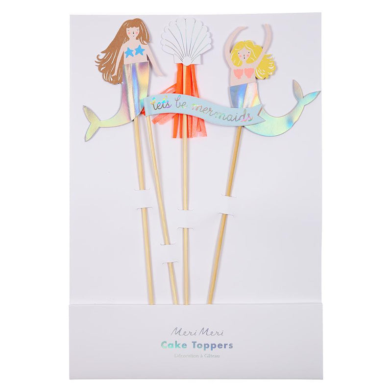 Lets Be Mermaid Cake Toppers
