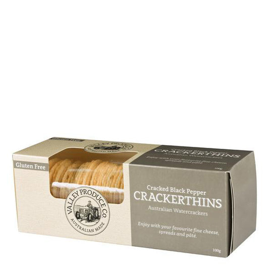 VPC Crackerthins Gluten Free Black Pepper 100g