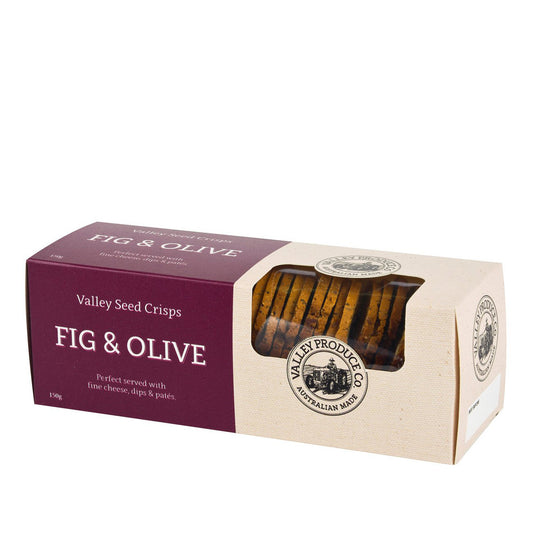 Valley Seed Crisps Fig & Olive 150g