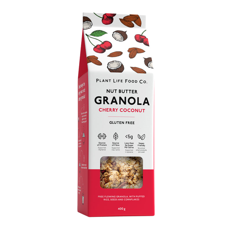 PLFC Gluten Free Granola - Cherry Coconut 400g