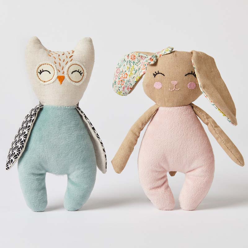 Bunny & Owl Rattles