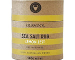 Olsson's Sea Salt Rub Lemon Zest 140g