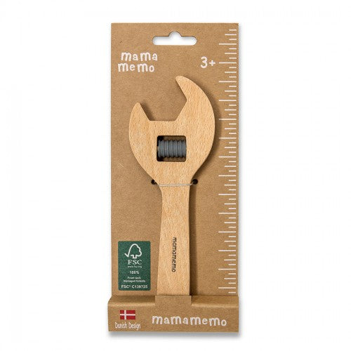 MamaMemo Wooden Workshop Tools - Adjustable Spanner