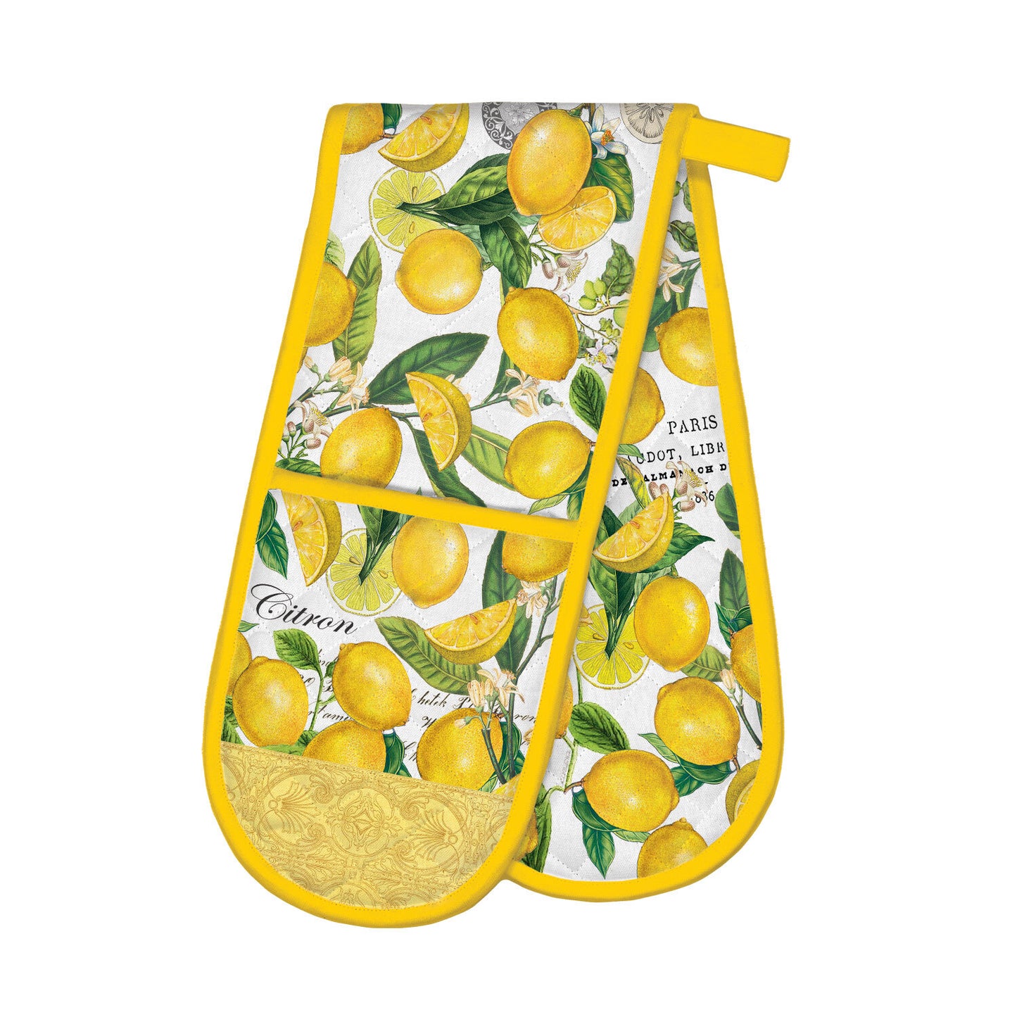 Double Oven Glove- Lemon Basil