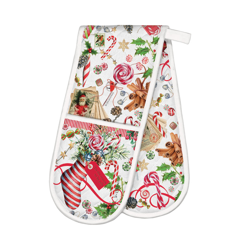 Oven Glove Double Peppermint