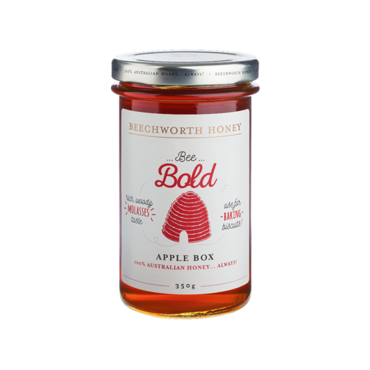 Bee Bold Apple Box Honey 350g Jar