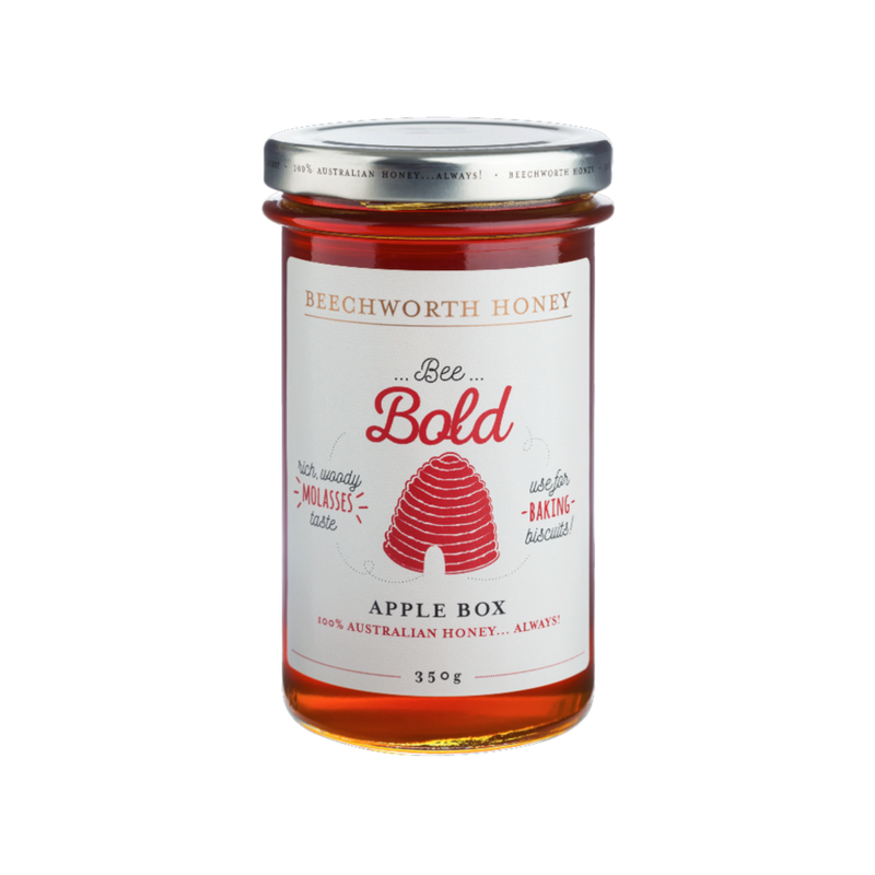 Bee Bold Apple Box Honey 350g Jar