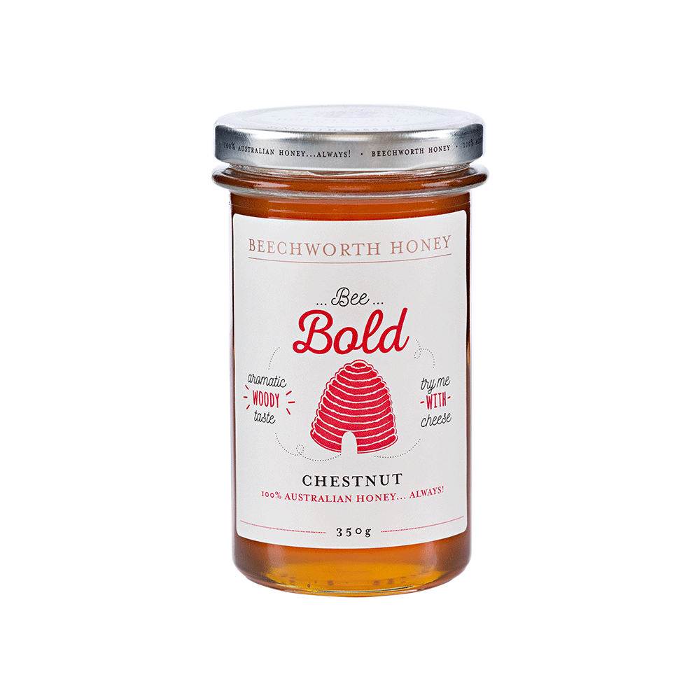 Bee Bold Chestnut Honey 350g Jar