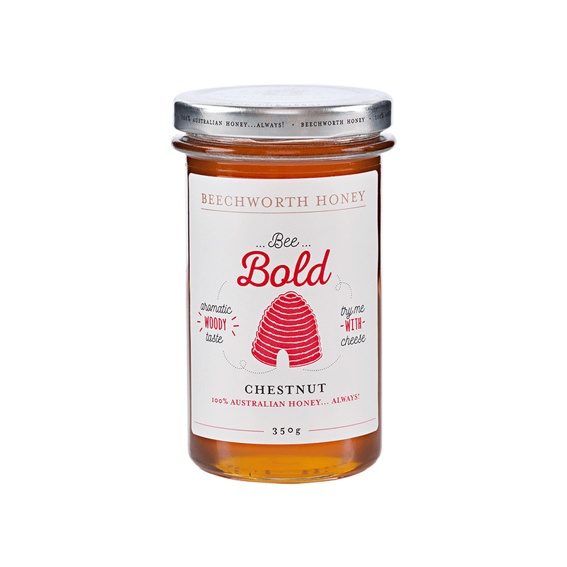 Bee Bold Chestnut Honey 350g Jar