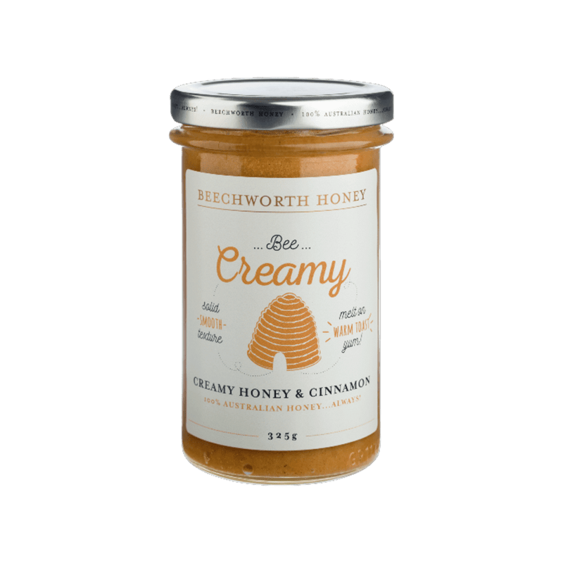 Bee Creamy Honey & Cinnamon 325g Jar