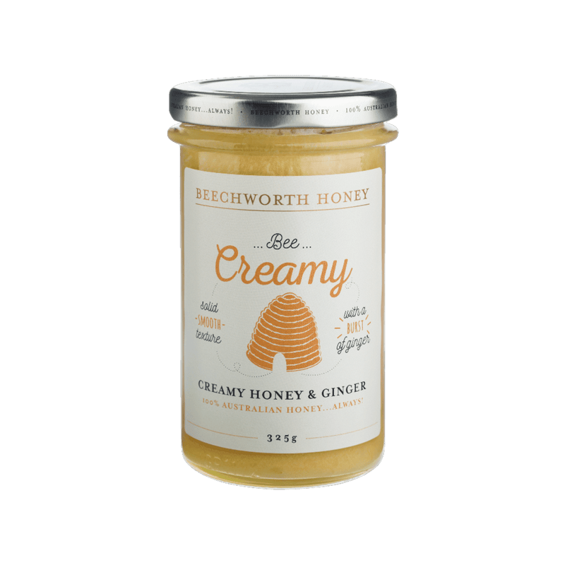 Bee Creamy Honey & Ginger Honey 325g Jar