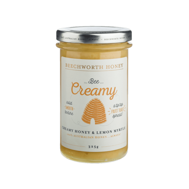 Bee Creamy Honey & Lemon Myrtle 325g Jar