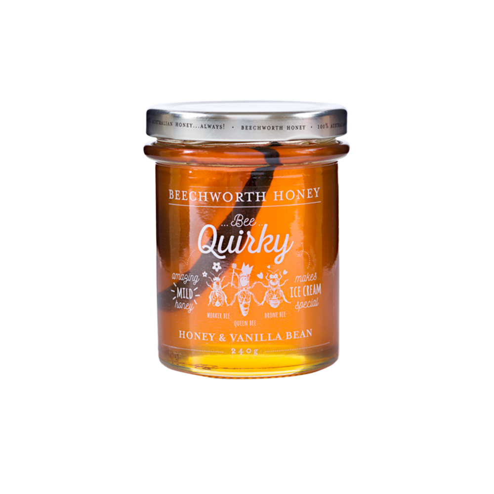 Bee Quirky Honey & Vanilla Bean 240g Jar