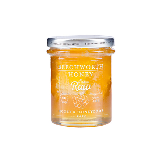 Bee Raw Honey & Honeycomb 240g