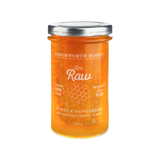 Bee Raw Honey & Honeycomb 350g