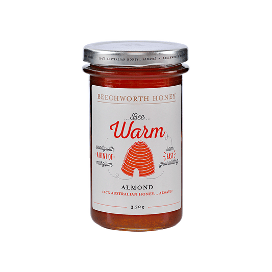 Bee Warm Almond Honey 350g Jar