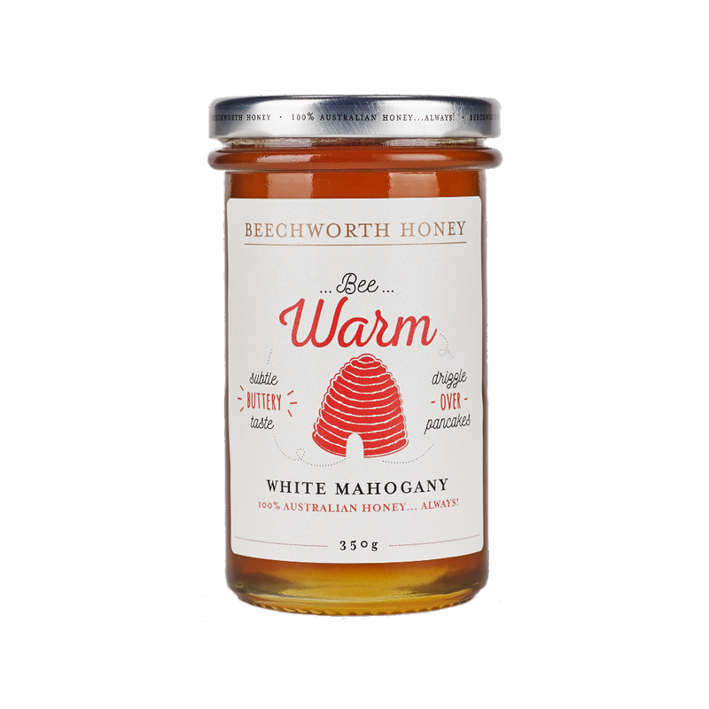 Bee Warm White Mahogany Honey 350g Jar