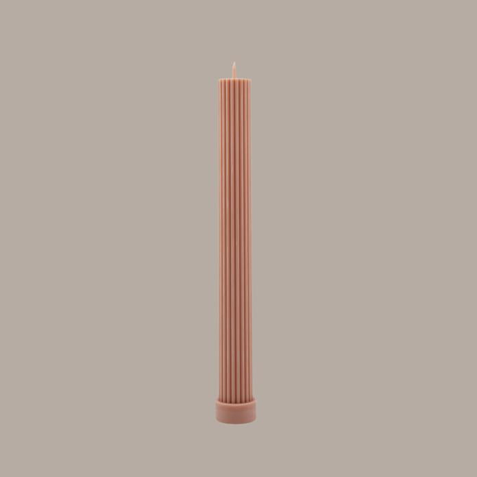 Column Pillar Candle- Peach