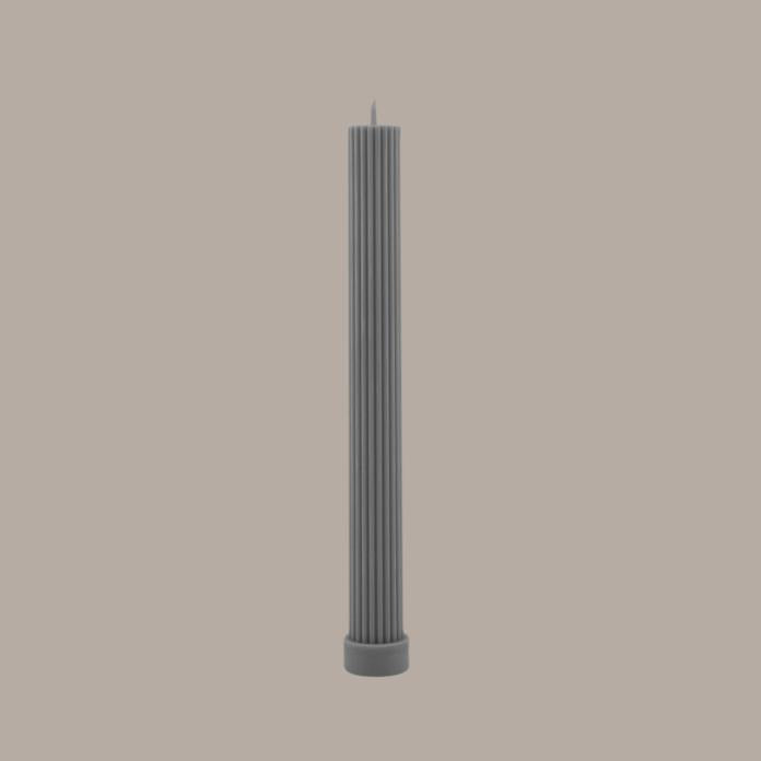 Column Pillar Candle- Grey