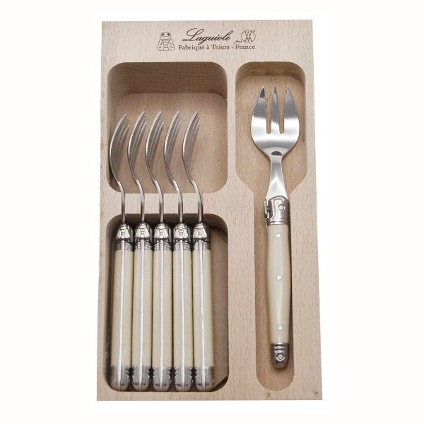 Debutant Cake Forks Set/6 Ivory