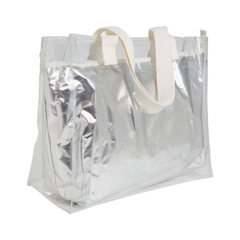 Cooler Carry Me Tote- Silver