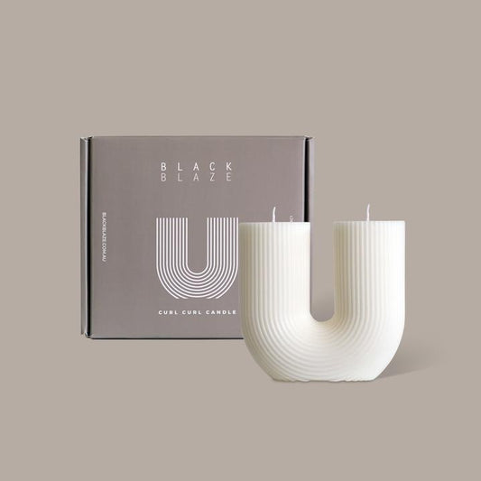 Curl Curl Candle - White