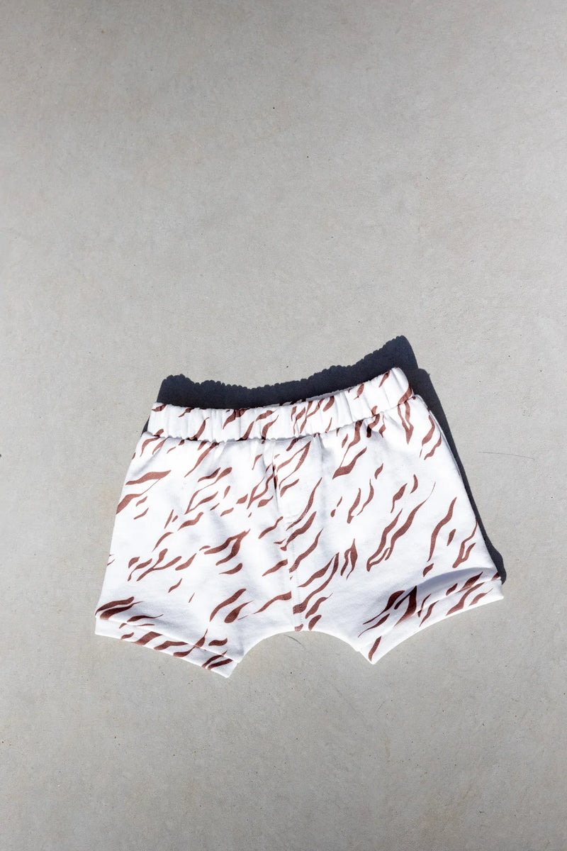 Biggie Staple Shorts - Almond Stripes