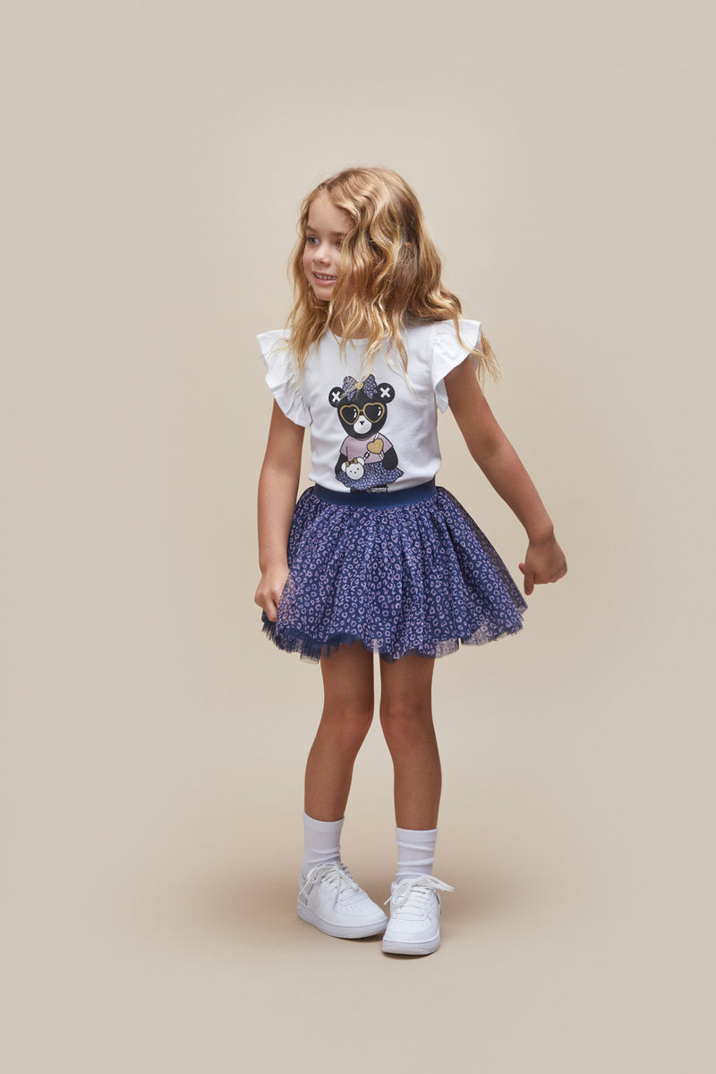 Bow Hux Girl Frill Top