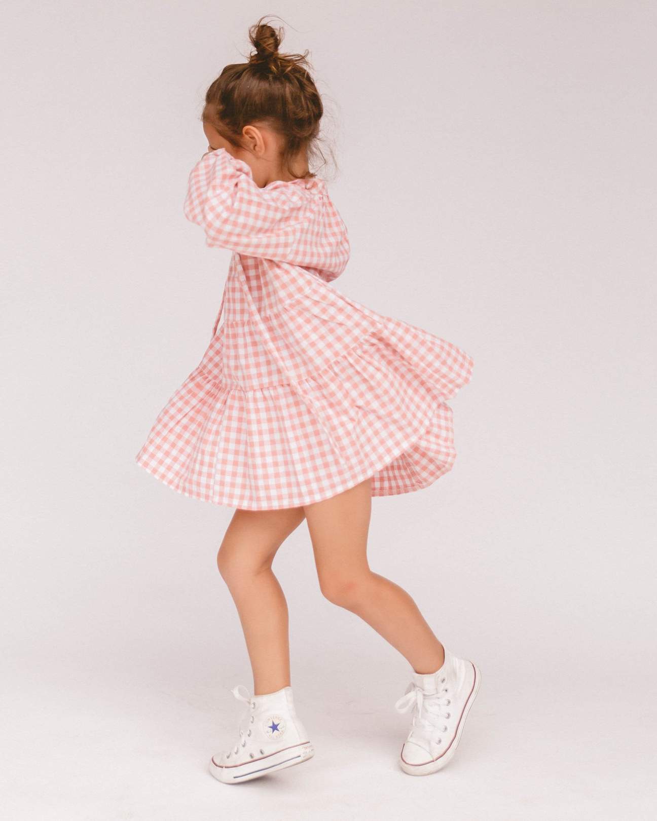 Kids Avalon Smock Dress- Candy Gingham