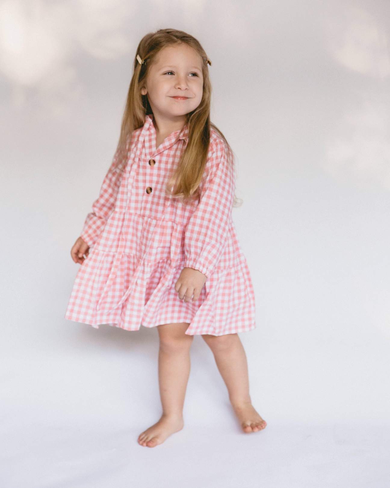 Kids Avalon Smock Dress- Candy Gingham