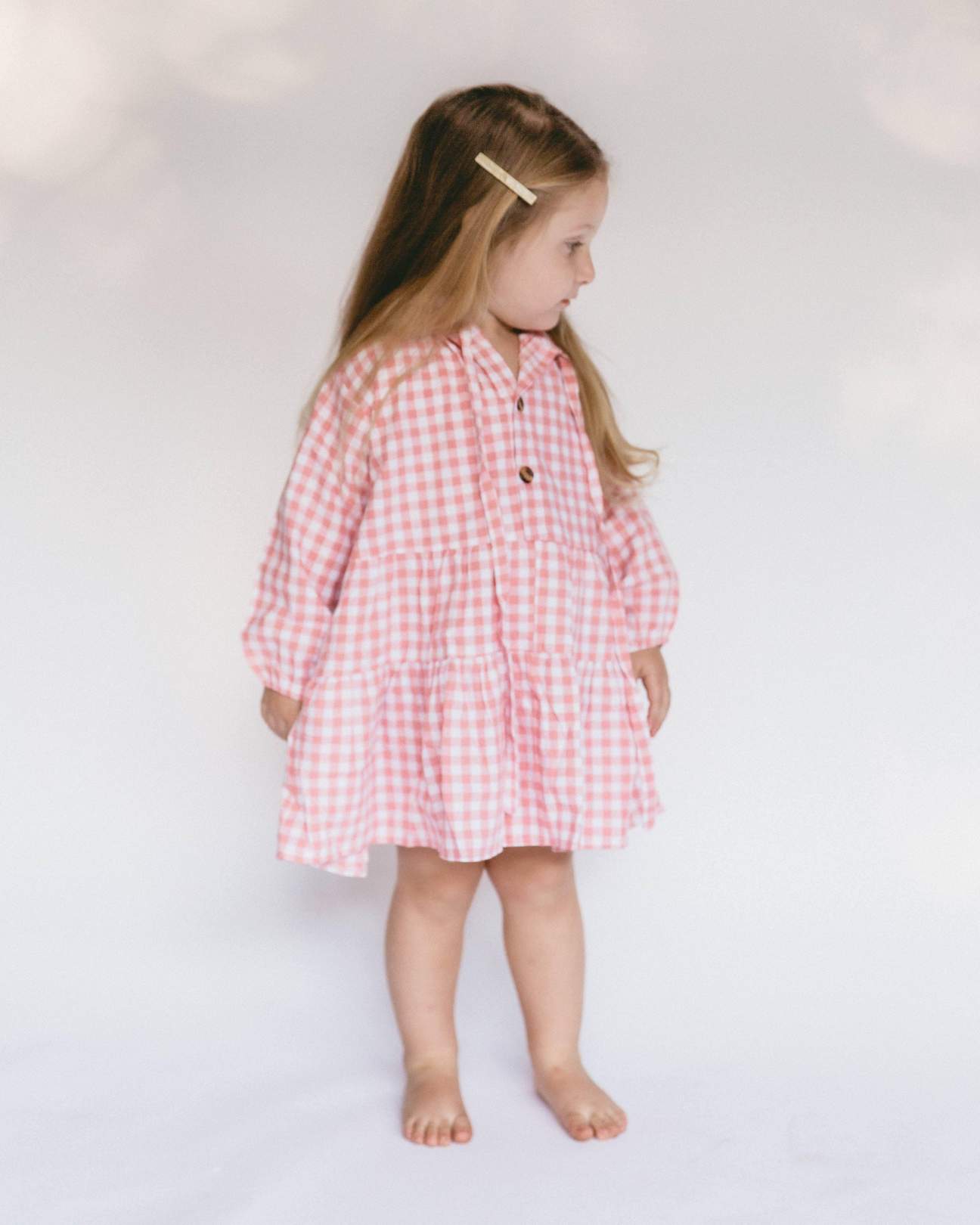 Kids Avalon Smock Dress- Candy Gingham