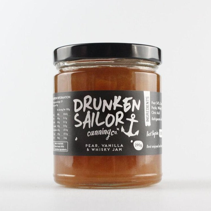 Drunken Sailor- Pear, Vanilla & Whisky Jam 290g