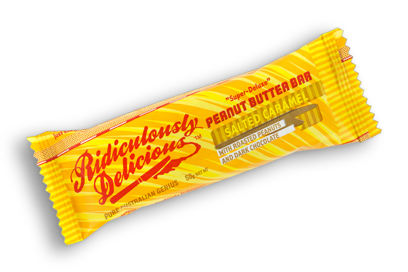 Ridiculously Delicious Peanut Butter Bar Salted Caramel 50g