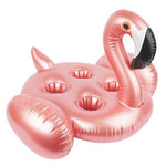 Inflatable Drink Holder- Rose Gold Flamingo
