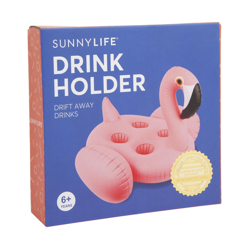 Inflatable Drink Holder- Rose Gold Flamingo