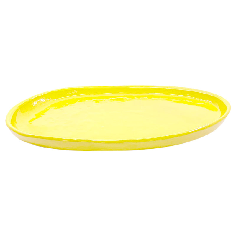 Small Oval Platter Yellow