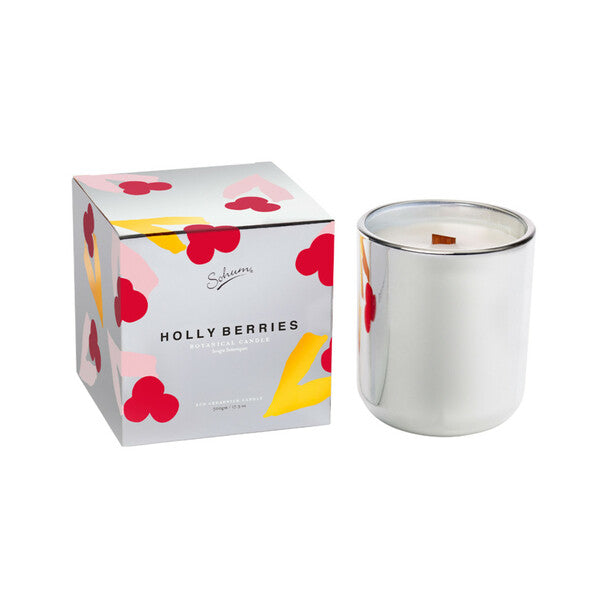 Limited Edition Holly Berries Eco Candle 500g