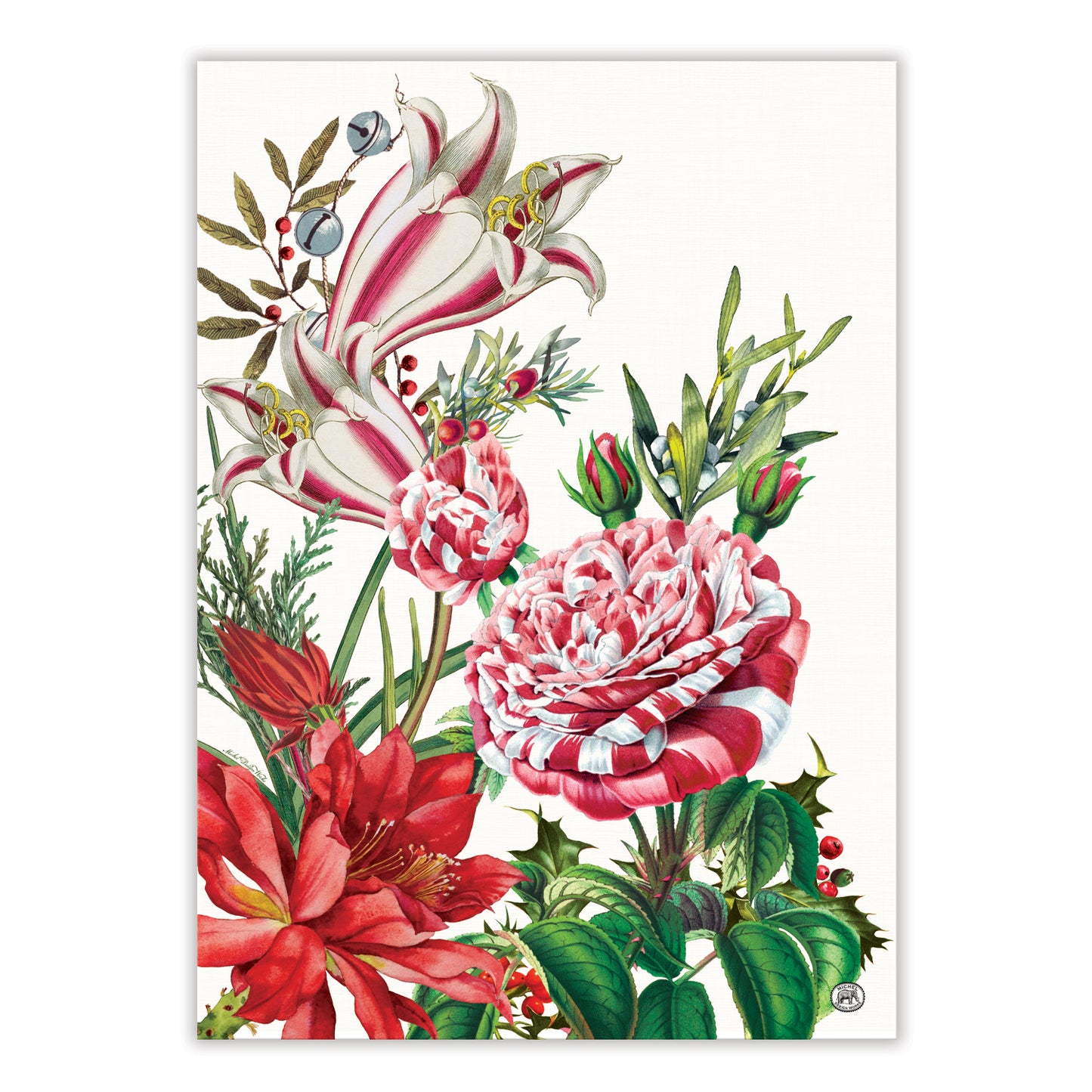 Teatowels Set of 2 Christmas Bouquet