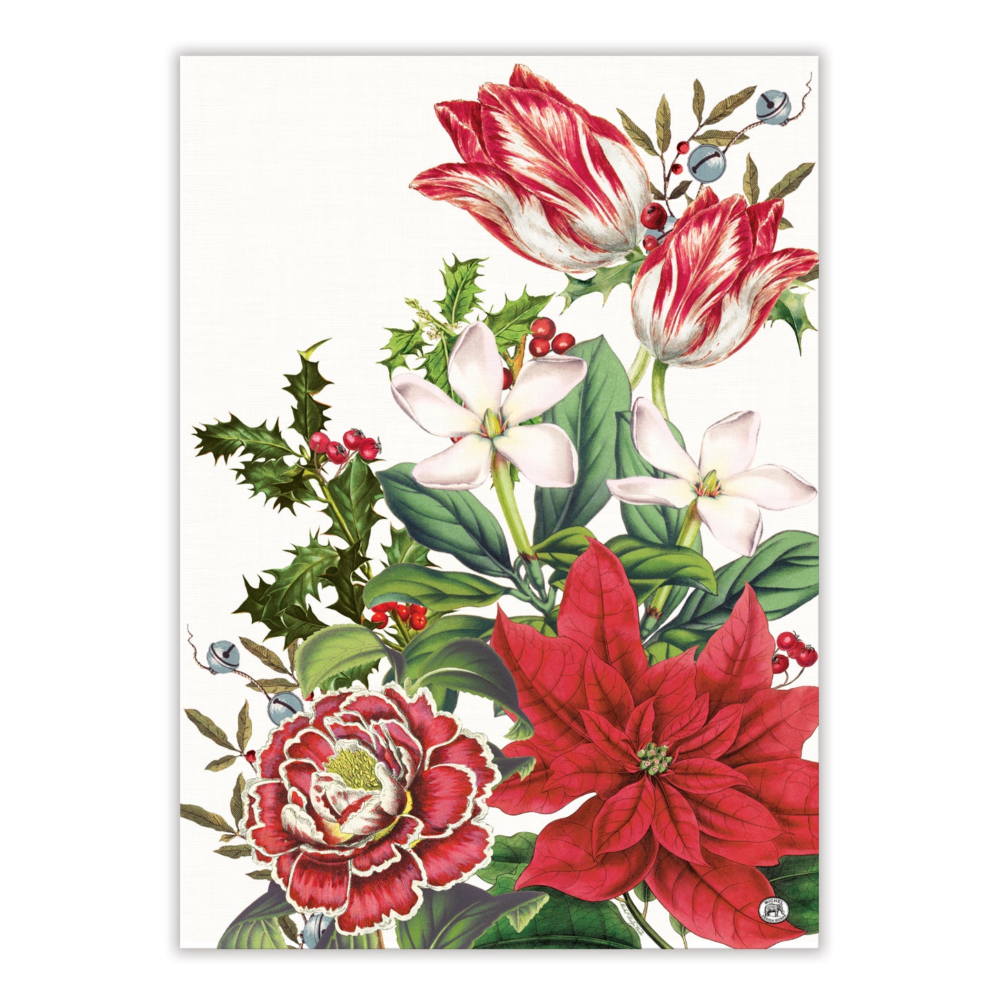 Teatowels Set of 2 Christmas Bouquet