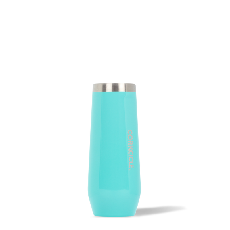 Stemless Flute- Gloss Turquoise