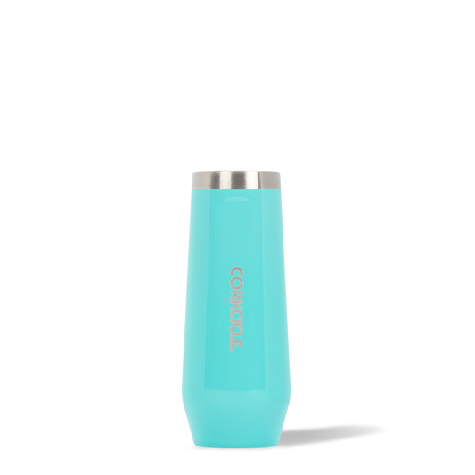 Stemless Flute- Gloss Turquoise