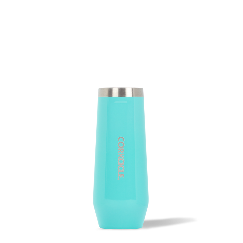 Stemless Flute- Gloss Turquoise